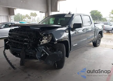 2021 GMC Sierra 1500 2Wd Short Box Elevation from USA, damaged, VIN 1GTP8CET7MZ386509